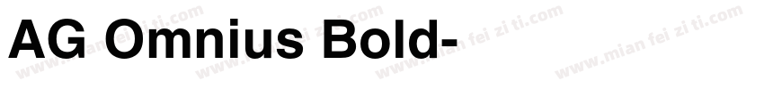 AG Omnius Bold字体转换